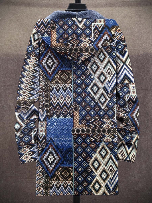 Men's Plush Thick Loose Long Sleeve Coat Cardigan