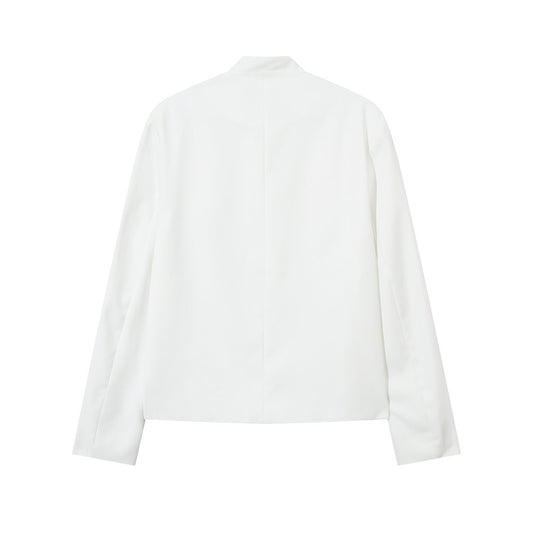 Chinese Style Stand Collar Casual Suit Jacket Men