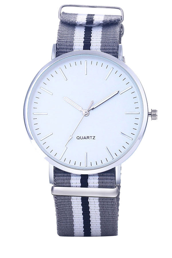 Simple canvas strap watch