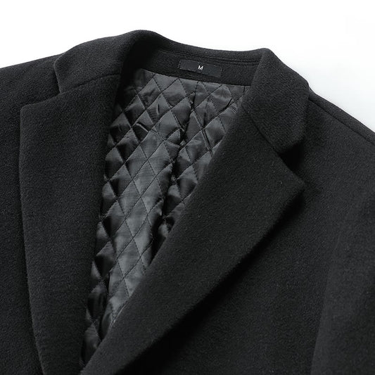 Casual Minimalist Slim Fit Mens Coat