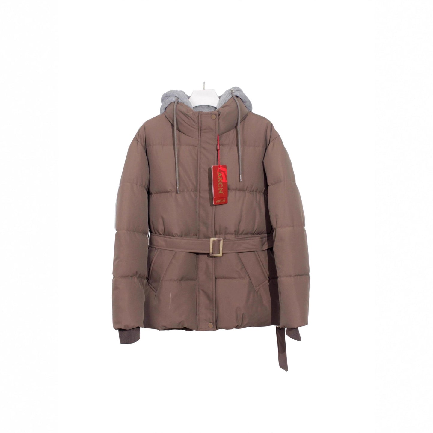 Elegant Hooded Cotton Jacket For Women