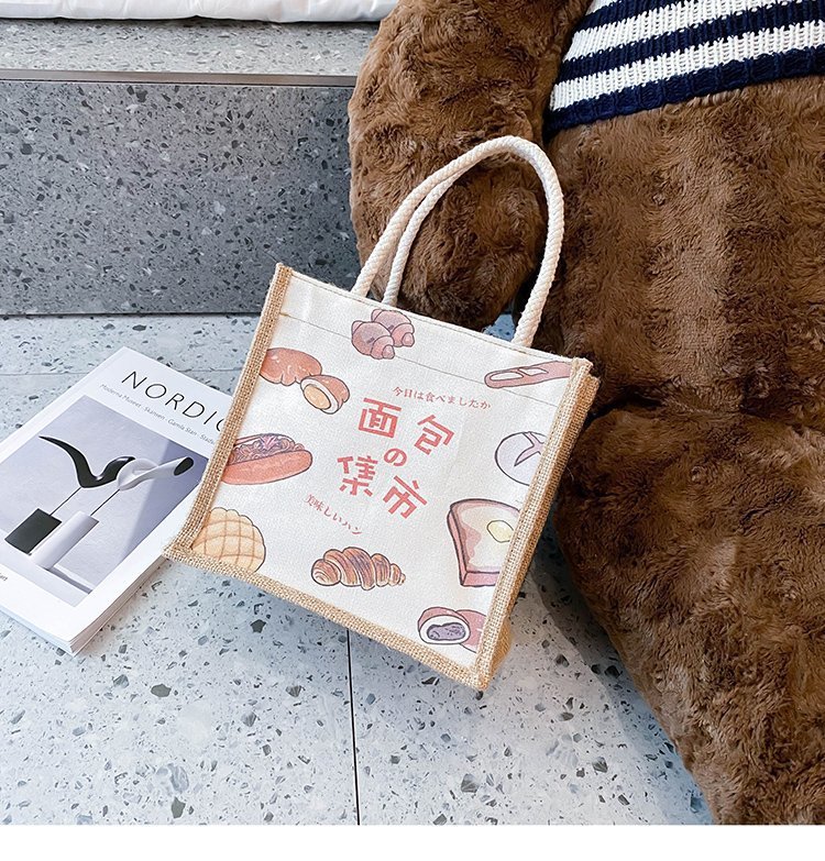 Literary Chinese style wild graffiti girl handbag