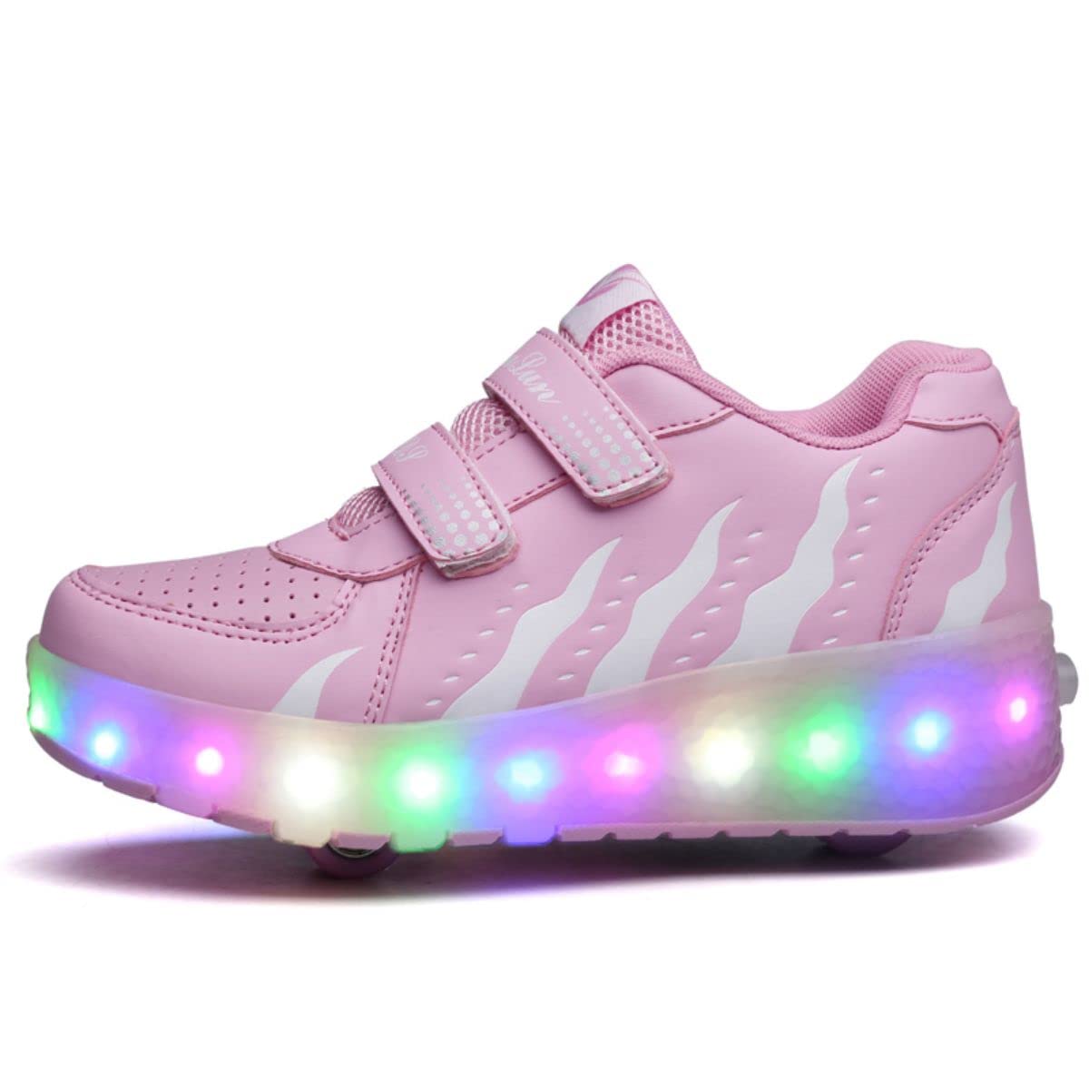 Barnsneakers med 2–4 hjul, för pojkar och flickor, sneakers för fest, födelsedag och jul