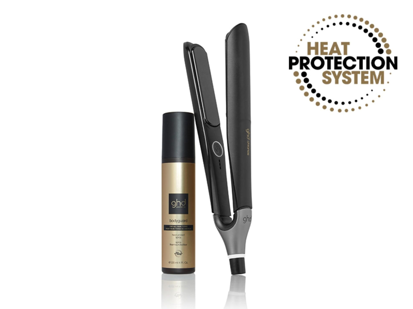 ghd bodyguard värmeskyddsspray – osynligt & lätt värmeskydd, skyddande vårdande ingredienser, slätt och följsamt finish – för alla hårtyper