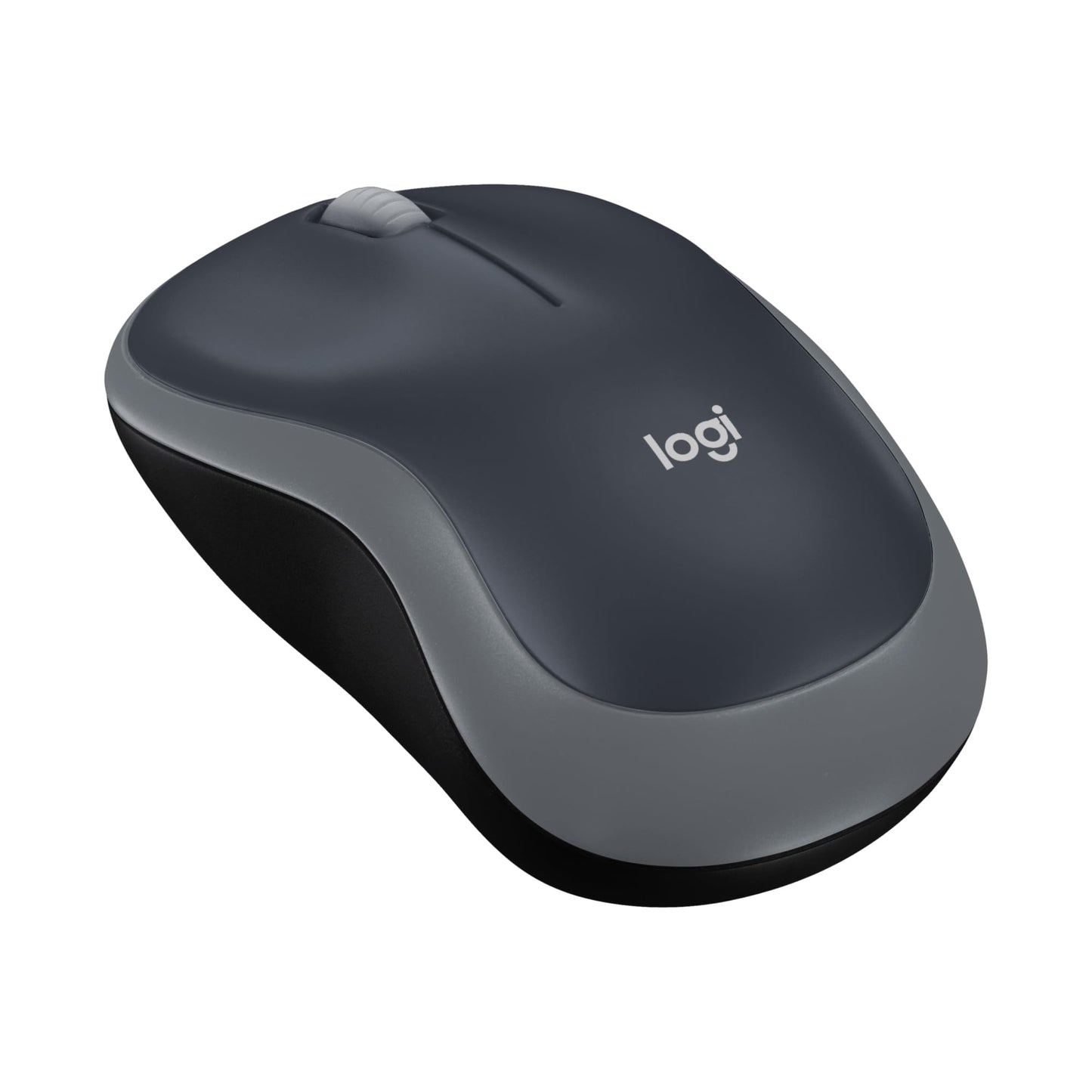 Logitech 910-002235 M185 trådlös mus USB för PC Windows, Mac och Linux, Grå,Svart