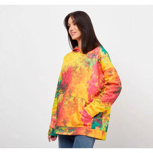 Women's Autumn Long-Sleeve Hooded Pullover With Print