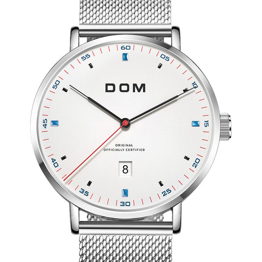 Simple fashion waterproof men's watch