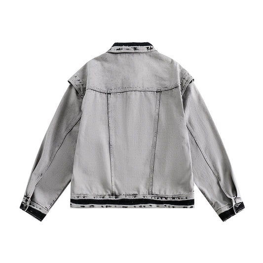 Waste Soil Niche Design Sleeve Removable Loose Jacket