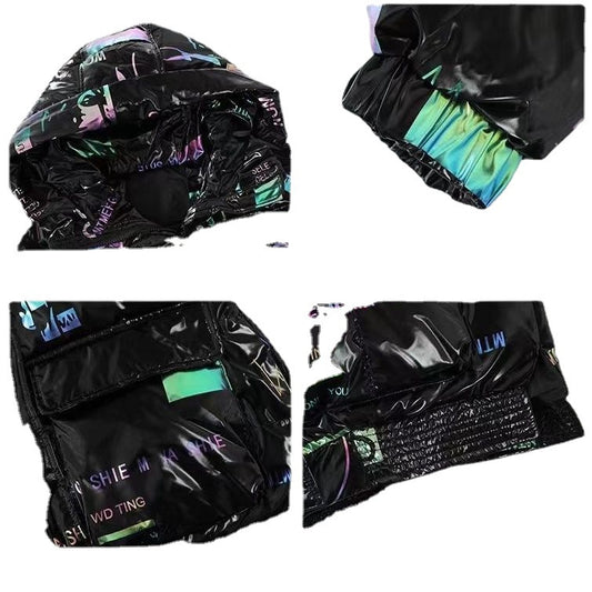 Colorful Wash-free Bright Face Down Padded Jacket Women