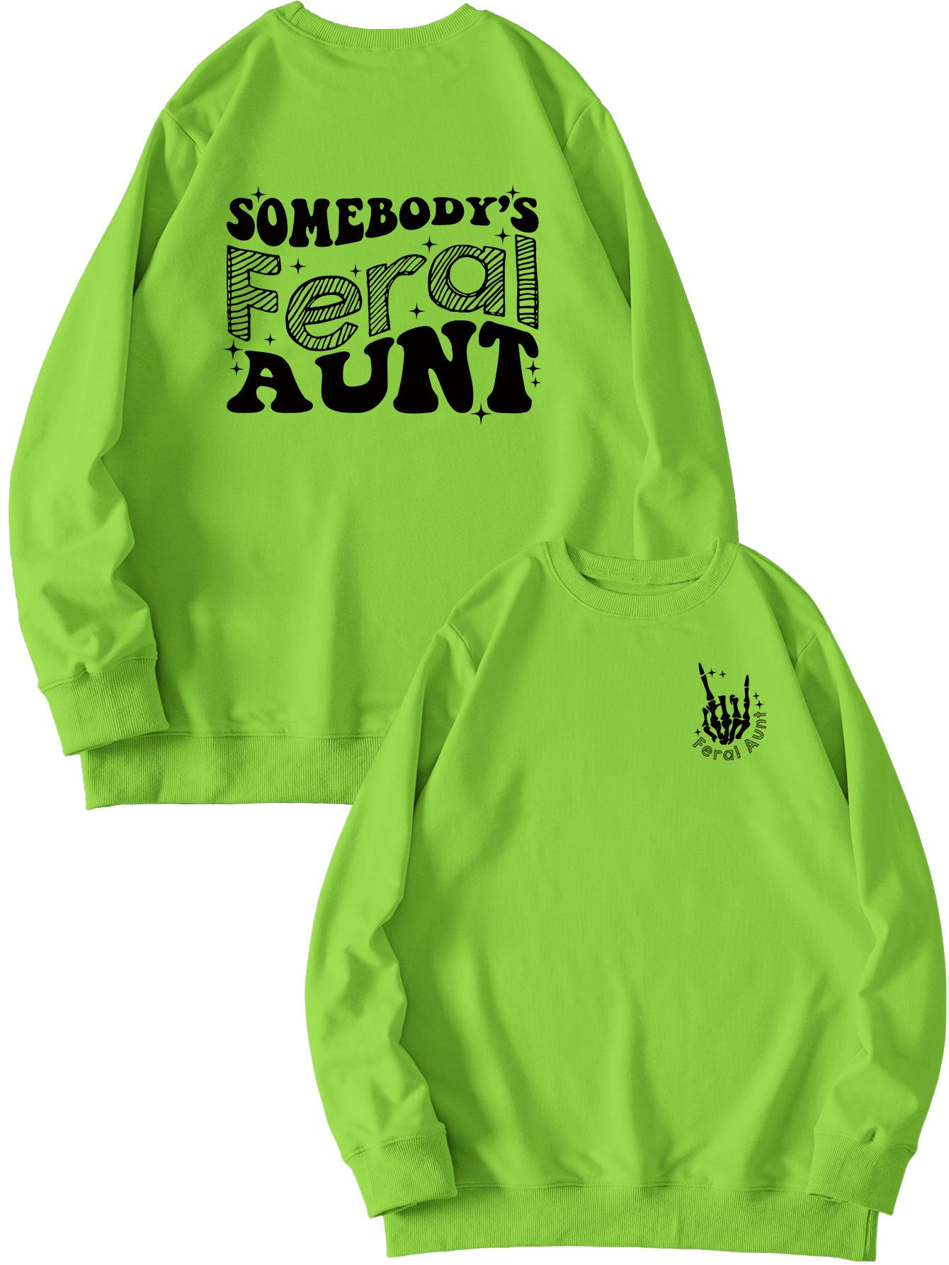 Printet sweatshirt til damer - Løs og alsidig