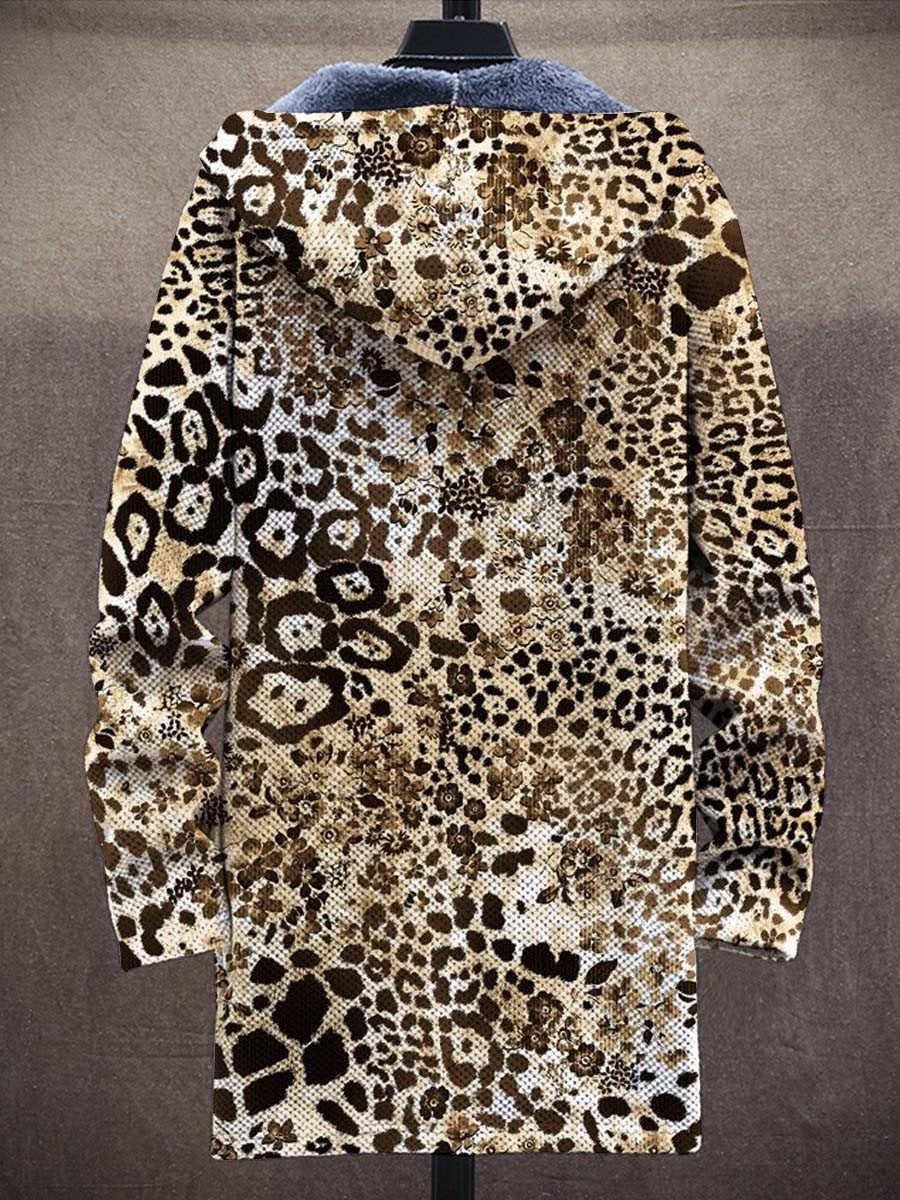 Men's Plush Thick Loose Long Sleeve Coat Cardigan