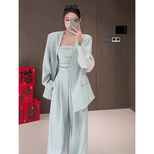 Women's Vest Top And Wide-leg Pants Set