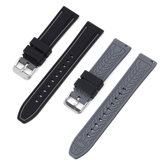 match 20mm Mercury Moon Two-color Silicone Strap