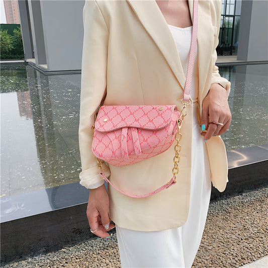 Casual Women's Single Shoulder Simple Saddle Bag