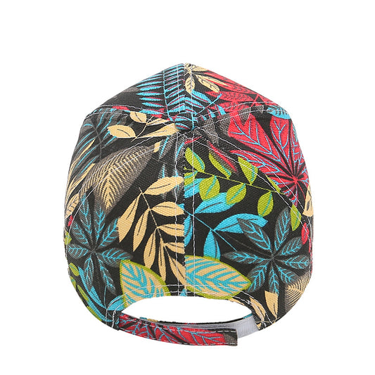 Ladies Maple Leaf Pattern All-match Baseball Fashion Outdoor Trendy Hat