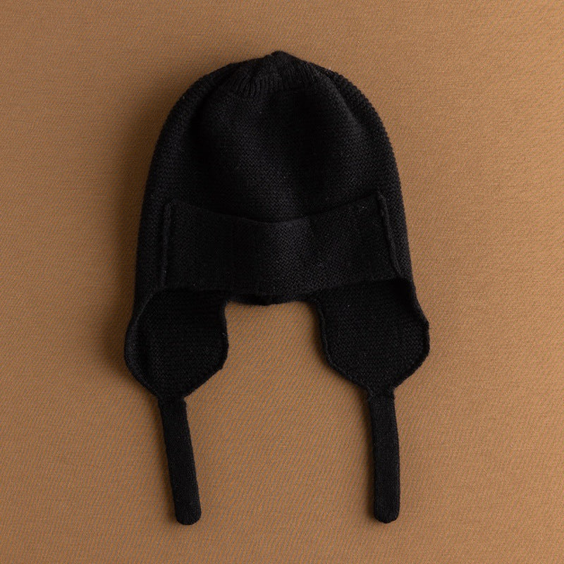 Women's Pure Cashmere Knitted Hat Ear Protectors