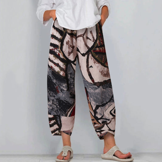 Casual printed fashion loose pants