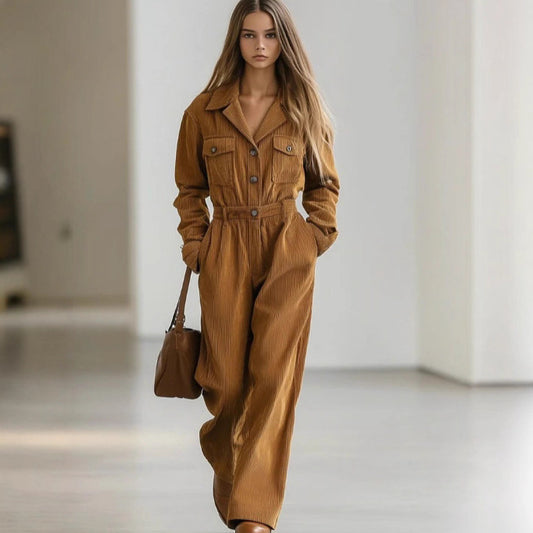 Simple Solid Color Design Womens Overalls