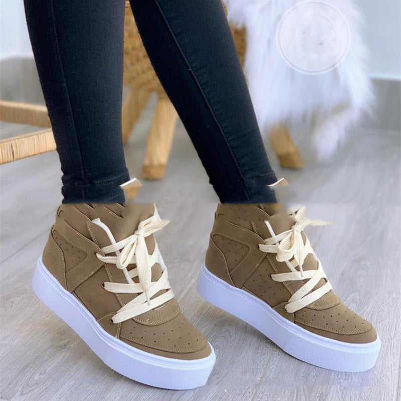 Breathable Casual Shoes Lace Up White Shoes