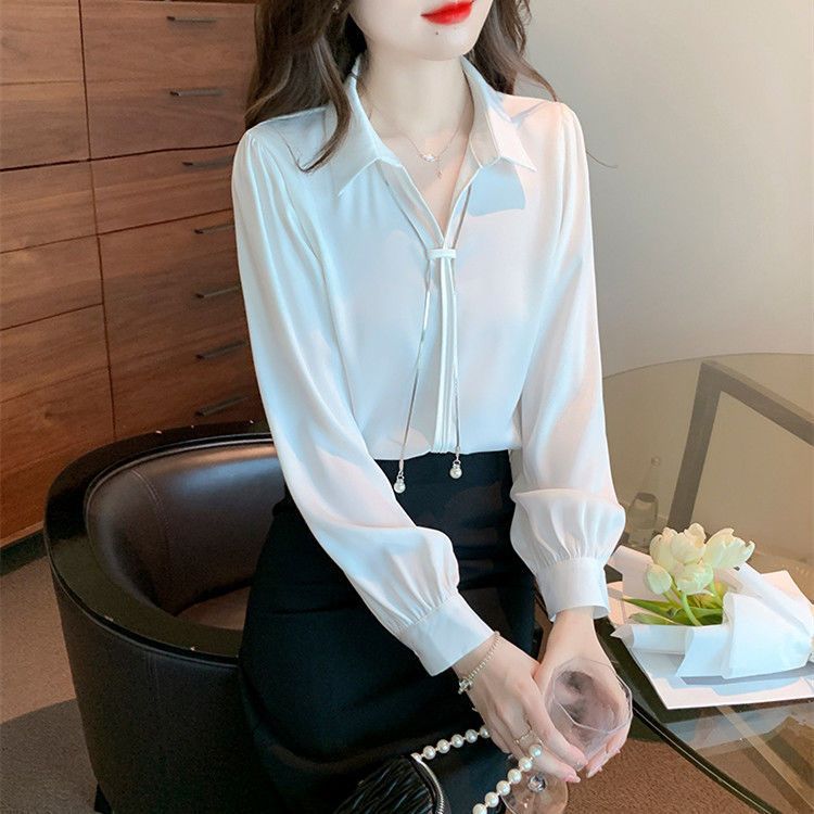 New Stylish Chiffon Blouse For Women Korean Style