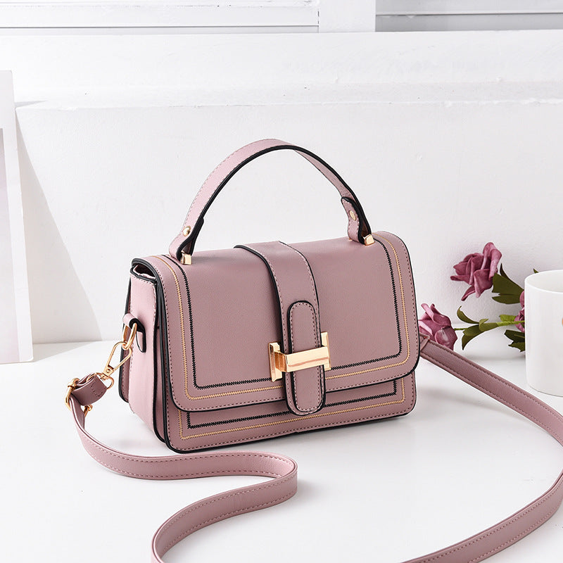 Female Foreign Style Crossbody Bag Korean Version One Shoulder Feeling Small Square