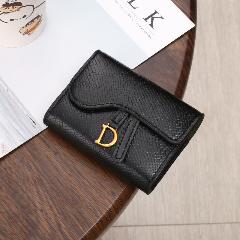 Women's Fashion D-shaped Buckle Zero Wallet