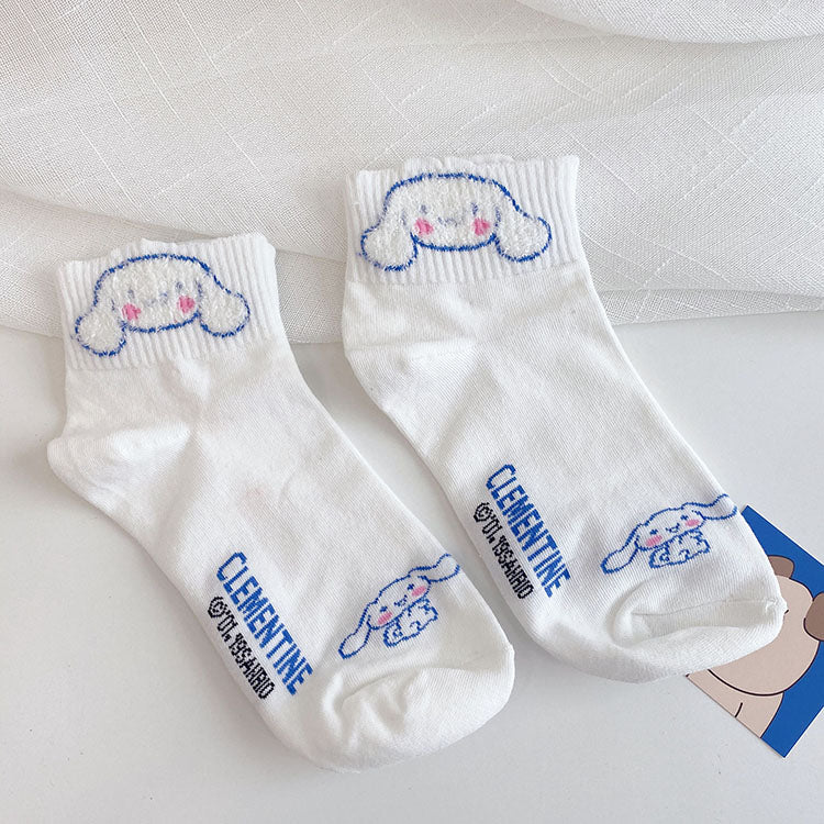 Lady cartoon dog socks
