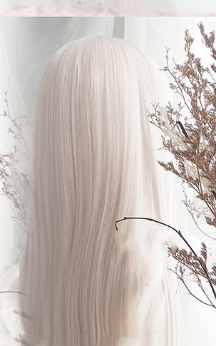 Iliasfield special gray powder rice cosplay wig