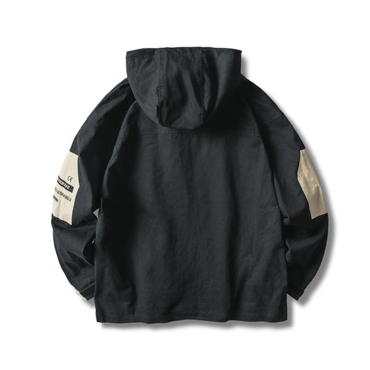 Text embroidery coat