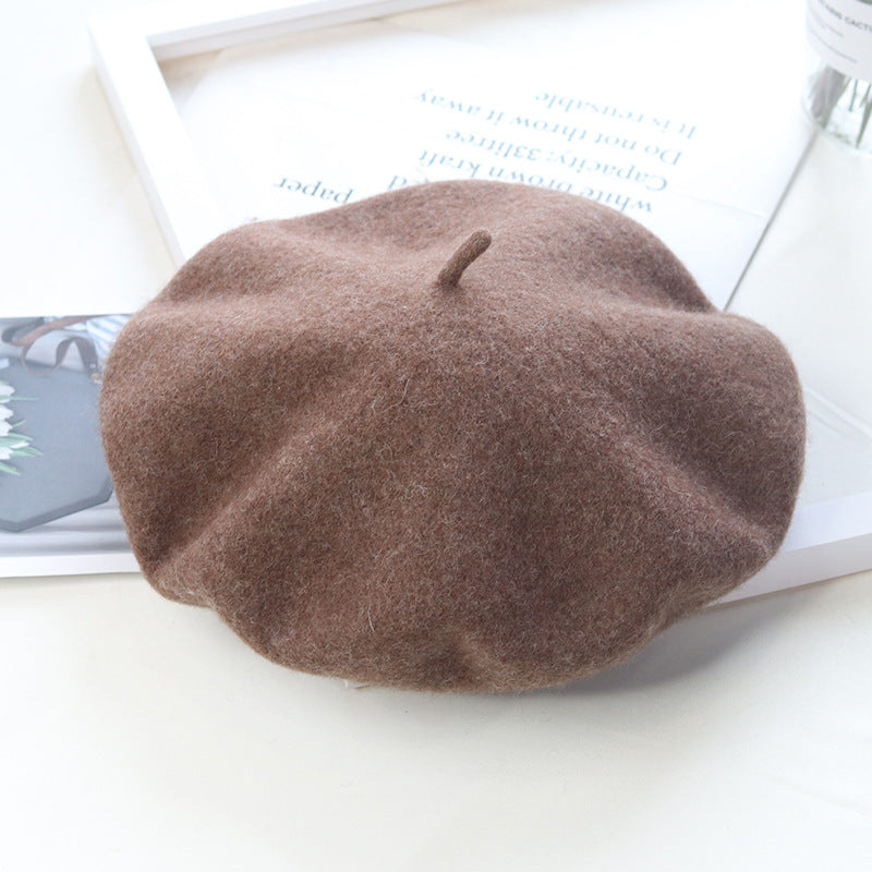 Children's Fashion Retro Warm Painter Woolen Knitted Hat
