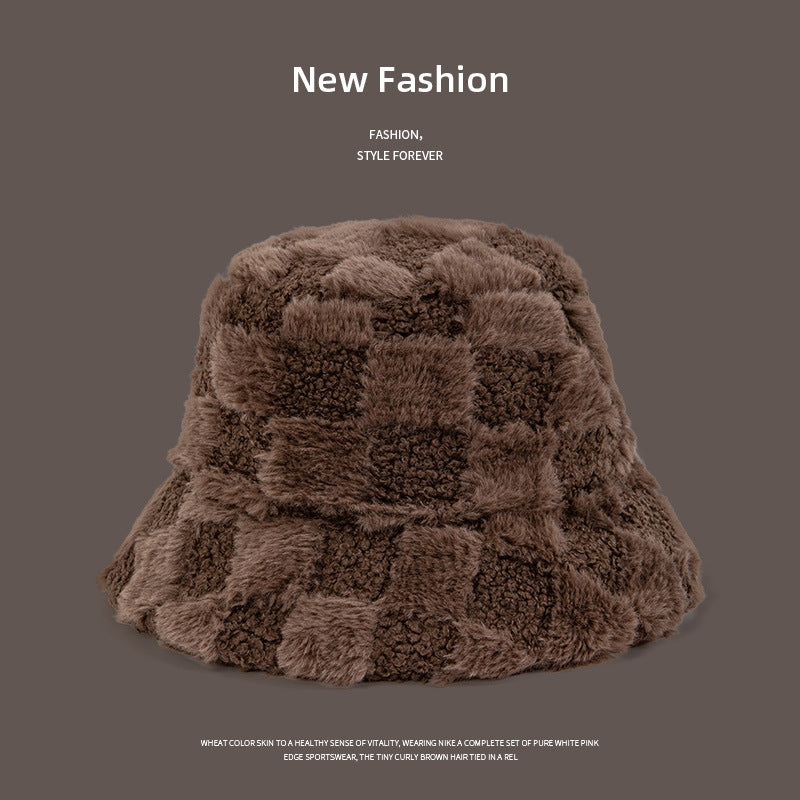Autumn And Winter Lambswool Fisherman Basin Hat