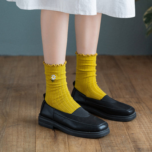 October 11 Loose Mouth Socks In Tube Cotton Confinement Socks