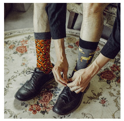 Retro Male Hip-hop Spring And Autumn Long Tube Street British Socks