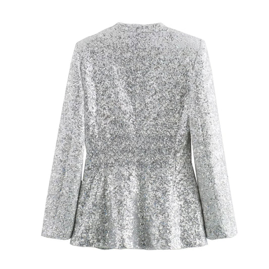 Women's Fashionable Sequins Blazer