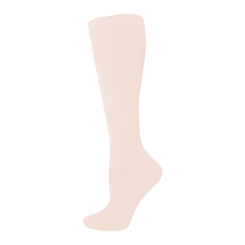 Solid-color Athletic Compression Socks Womens Long Compression Stockings