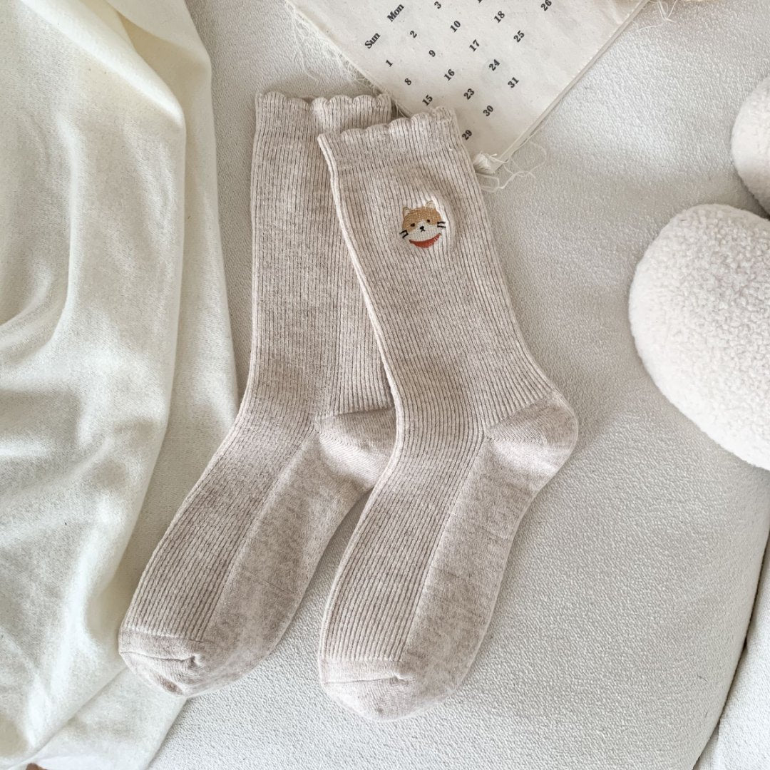 Autumn Winter Faux Wool Thick Womens Socks