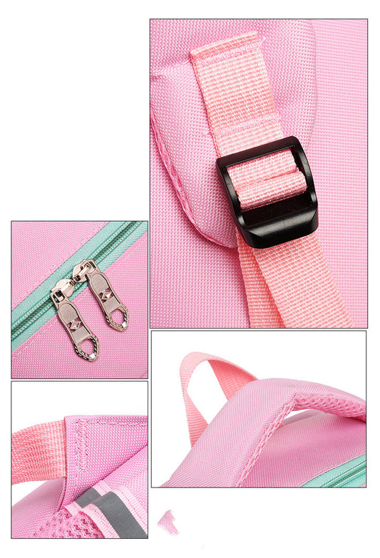 Girls' Lightweight Ridge Protection Backpack For Elementary School Students