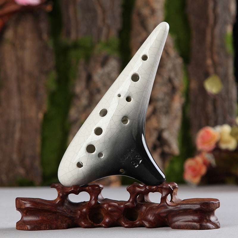 12-hole treble F-gradient ocarina