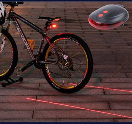 Bicycle Tail Light 5LED 2Laser