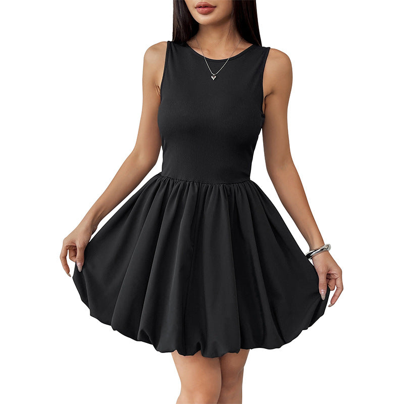Women's Fashion Solid-Color Strap Dress