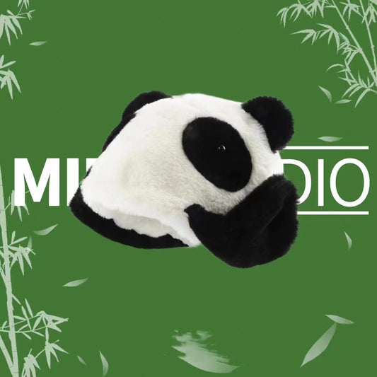 Cute And Cute Main Plush Panda Warm Hat