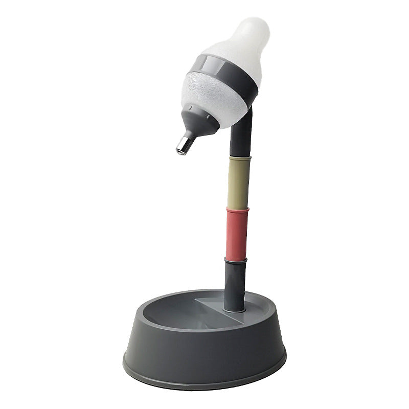 The New Dog Waterer Can Adjust The Height Of Pets And The Water And Feed All-in-one Cat Drinking Bowl Dog Supplies