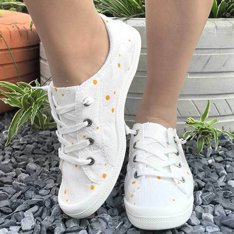 Plastic Lightweight Casual Womens Canvas Shoes