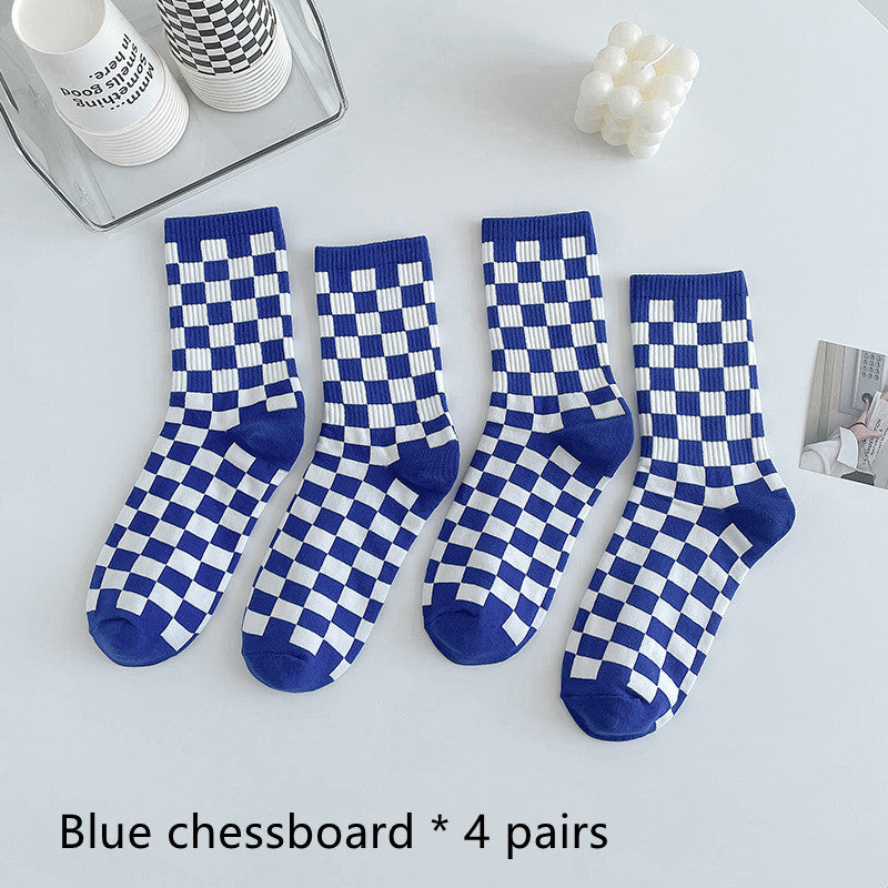 Green Socks Children's Middle Tube Socks Autumn And Winter Pure Cotton