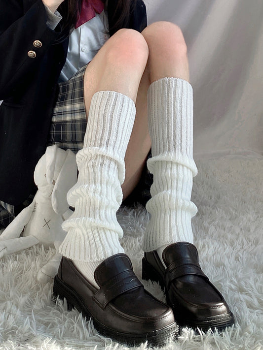 Women's Autumn And Winter Knitted Long Tube Pile Socks