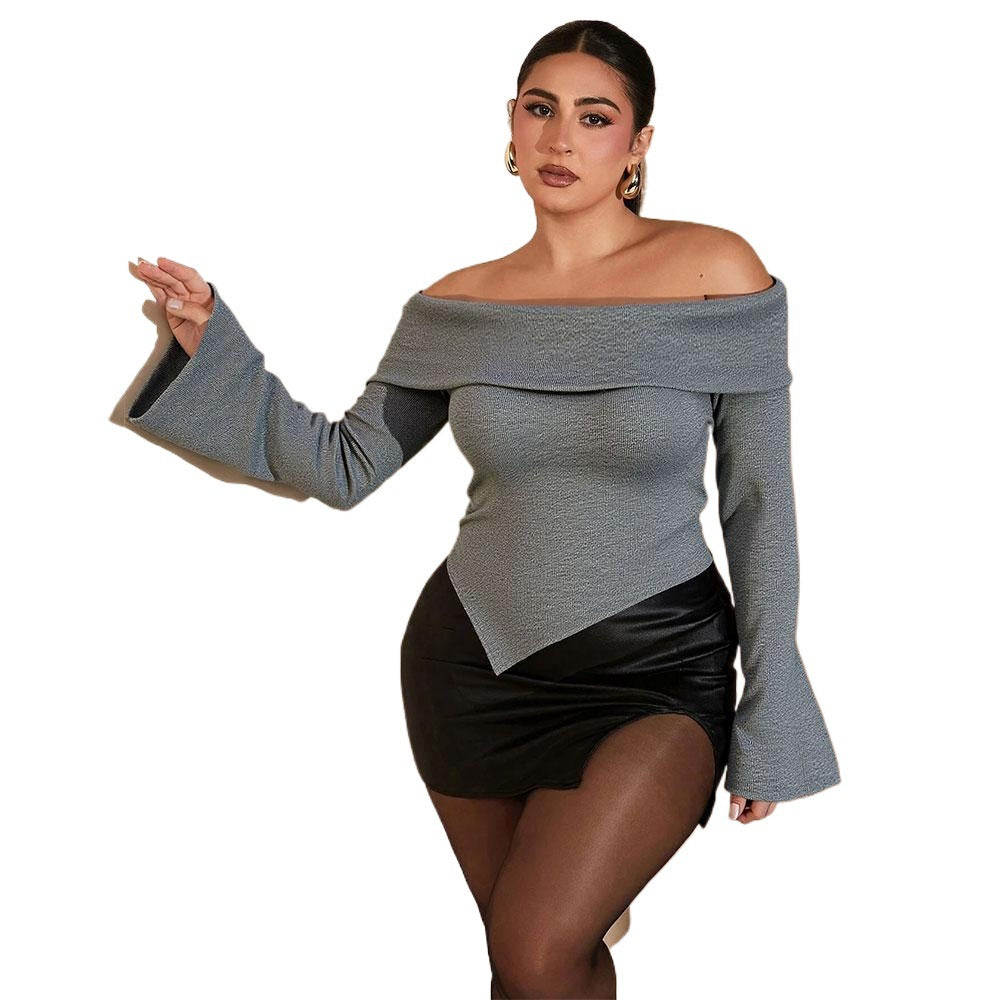 Slim Fit Slimming Long Sleeves Bottoming Top