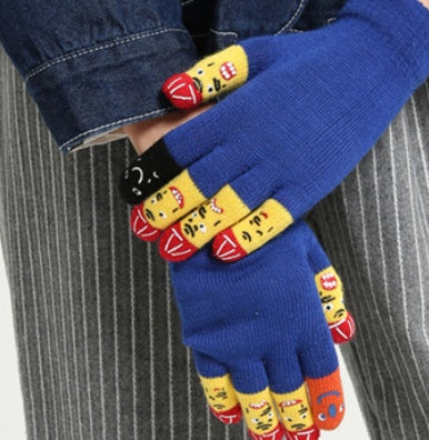 Cute face gloves