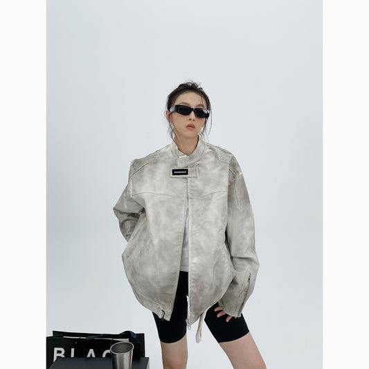 Dirty Leather Motorcycle Women's Coat