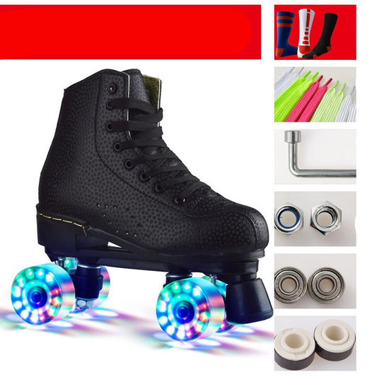 Double Row Wheel Roller Skates Round Four