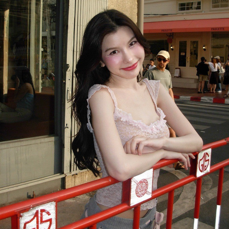 Women's Inner Vest Lace Lightweight Breathable Strap Top